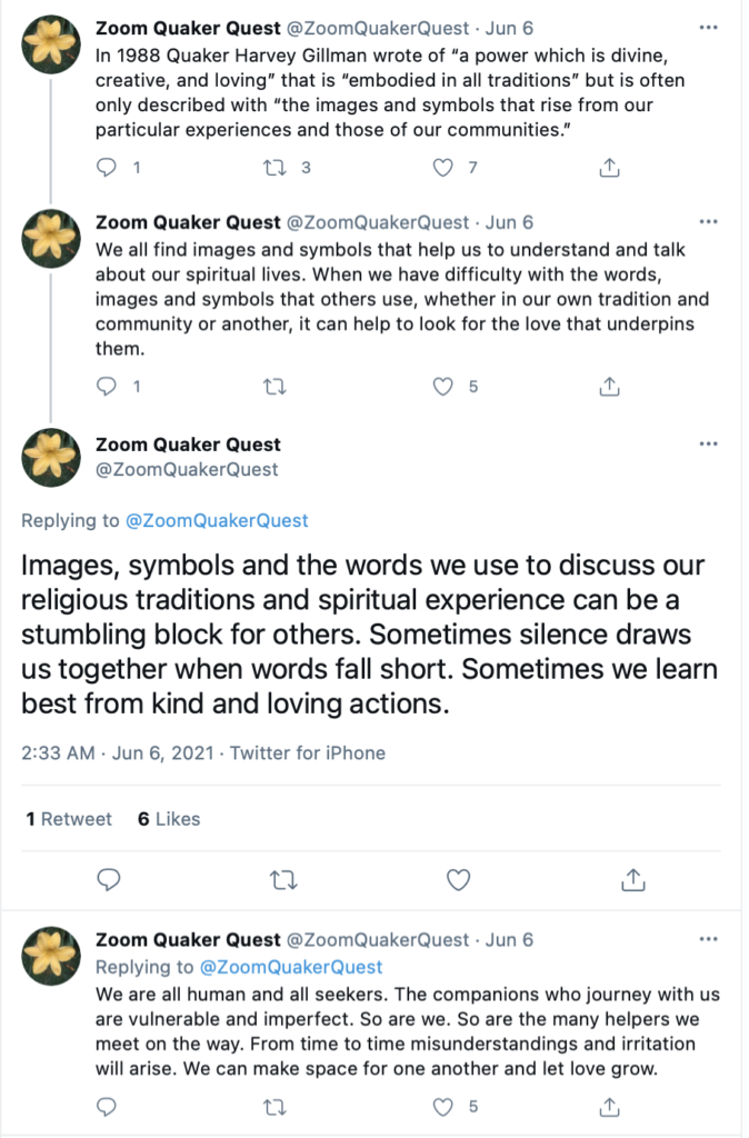 Quaker Quest - Twitter