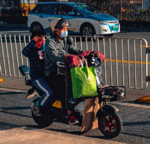 E-Bike Used for city grocery shopping
