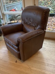 Recliner, faux leather"